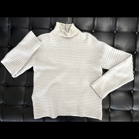 Lorena Antoniazzi Italian Silk & Merino Wool Off White Sweater